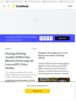 Strategy (MSTR) Earnings News: Raising Another $21B for BTC Buys