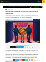 US authorities seize $31M of crypto tied to 2021 Uranium Finance hack