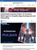 Andromeda Launches Pulsar: AI-Powered Web3 Agent to Simplify dApp Development and Onboarding - TheNewsCrypto