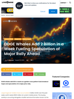 DOGE Whales Add 2 Billion in a Week Fueling Speculation of Major Rally Ahead | Live Bitcoin News