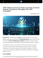 XRP Climbs to $2.32 as Poain Launches AI Smart Staking Contracts to Strengthen the XRP Ecosystem - Visionary Financial