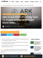 ARK Invest Shifts From Big Tech To Crypto and AI With Major Stock Sales | Live Bitcoin News