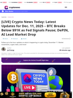 [LIVE] Crypto News Today: Latest Updates for Dec. 11, 2025