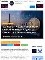 Stablecoin News: French Bank ODDO BHF Enters Crypto with Launch of EUROD Stablecoin | Live Bitcoin News