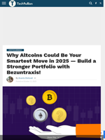 Why Altcoins Could Be Your Smartest Move in 2025 — Build a Stronger Portfolio with Bezuntraxis! - TechBullion