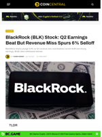 BlackRock (BLK) Stock: Q2 Earnings Beat But Revenue Miss Spurs 6% Selloff