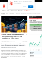 XRP & Cutoshi: Ripple Mimics last ATH bullrun but it is $CUTO that could deliver 100x returns - NullTX