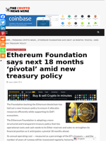 Ethereum Foundation says next 18 months ‘pivotal’ amid new treasury policy - The Crypto News Wire