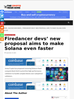 Firedancer devs’ new proposal aims to make Solana even faster - The Crypto News Wire