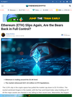 Ethereum (ETH) Slips Again, Are the Bears Back in Full Control?