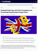 UK FCA’s Crackdown for Promoting Unauthorized Crypto Firms