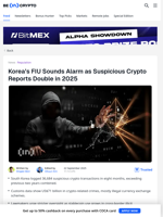 Korea’s FIU Sounds Alarm as Suspicious Crypto Reports Double in 2025 - BeInCrypto