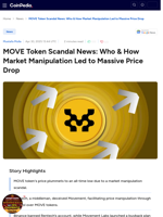 MOVE Token Scandal News: Who & How Market Manipulation Led to Massive Price Drop
