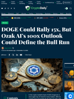 DOGE Could Rally 15x, But Ozak AI’s 100x Outlook Could Define the Bull Run - Crypto Daily