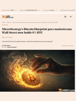MicroStrategy’s Bitcoin blueprint goes mainstream: Wall Street now holds 6% BTC - AMBCrypto