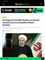 US Signals Possible Strikes on Iranian Infrastructure as Deadline Nears Quickly
