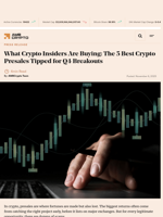 What Crypto Insiders Are Buying: The 5 Best Crypto Presales Tipped for Q4 Breakouts - AMBCrypto
