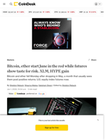 BTC, ETH prices drop even as futures show growing taste for risk. XLM, HYPE gain: Crypto Markets Today