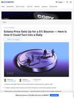 Solana Price Sets Up 5% Bounce — Can It Turn Into Rally?