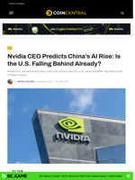 Nvidia CEO Predicts China’s AI Rise: Is the U.S. Falling Behind Already? - CoinCentral