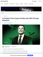 X Lifts Crypto Ad Ban: What It Means For Influencers and KOLs