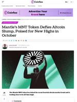 Mantle’s MNT Token Altcoin Slump, for New Highs in October