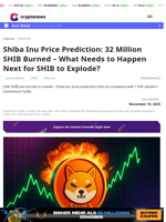 Shiba Inu Price Prediction: 32 Million SHIB Burned – What Needs to Happen Next for SHIB to Explode?