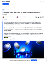 3 Hidden Gem Altcoins to Watch in August