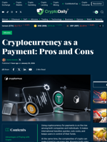 Cryptocurrency as a Payment: Pros and Cons - Crypto Daily