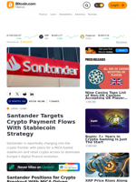 Santander Targets Crypto Payment Flows With Stablecoin Strategy – Finance Bitcoin News