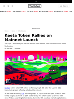 Keeta Token Rallies on Mainnet Launch - 