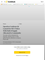 OpenSea Token News: Q1 Launch Confirmed for SEA With Half of Supply Allocated to Community