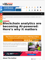 Blockchain analytics are becoming AI-powered: Here’s why it matters - The Crypto News Wire