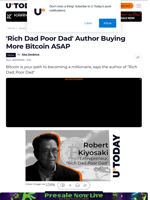 'Rich Dad Poor Dad' Author Buying More Bitcoin ASAP