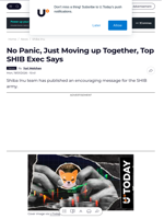 No Panic, Just Moving up Together, Top SHIB Exec Says - U.Today