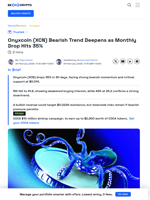 Onyxcoin (XCN) Sinks 35% in February as Bears Take Full Control