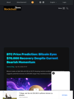 BTC Price Prediction: Bitcoin Eyes $70,000 Recovery Despite Current Bearish Momentum - Blockchain.News