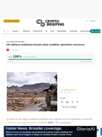 UK military readiness issues raise coalition operation concerns