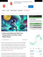 Solana and Ripple See Wild Price Swings While a Hot New Token Makes Waves - NullTX
