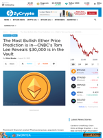 The Most Bullish Ether Price Prediction is in—CNBC’s Tom Lee Reveals $30,000 is in the Vault ⋆ ZyCrypto