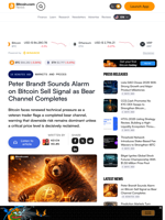 Peter Brandt Sounds Alarm on Bitcoin Sell Signal as Bear Channel Completes – Markets and Prices Bitcoin News