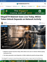 MegaETH Mainnet Goes Live Today, MEGA Token Unlock Depends on Network Activity - TheNewsCrypto