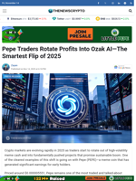 Pepe Traders Rotate Profits Into Ozak AI—The Smartest Flip of 2025