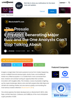 6 Presales Generating Major Buzz and the One Analysts Can’t Stop Talking About | Live Bitcoin News