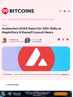 Avalanche Crypto Targets 30% Pump: Maplestory N Launch Nears