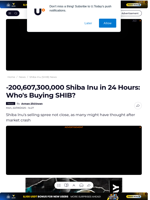 -200,607,300,000 Shiba Inu in 24 Hours: Who's Buying SHIB? - U.Today