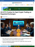US CFTC Pushes for Spot Crypto Trading on Regulated Exchanges - TheNewsCrypto
