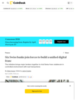 Swiss banks push CHF stablecoin pilot to bridge blockchain, fiat payments