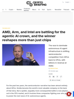 AMD, Arm, and Intel are battling for the agentic AI crown, and the winner reshapes more than just chips