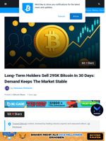 Long-Term Holders Sell 295K Bitcoin In 30 Days: Demand Keeps The Market Stable | Bitcoinist.com